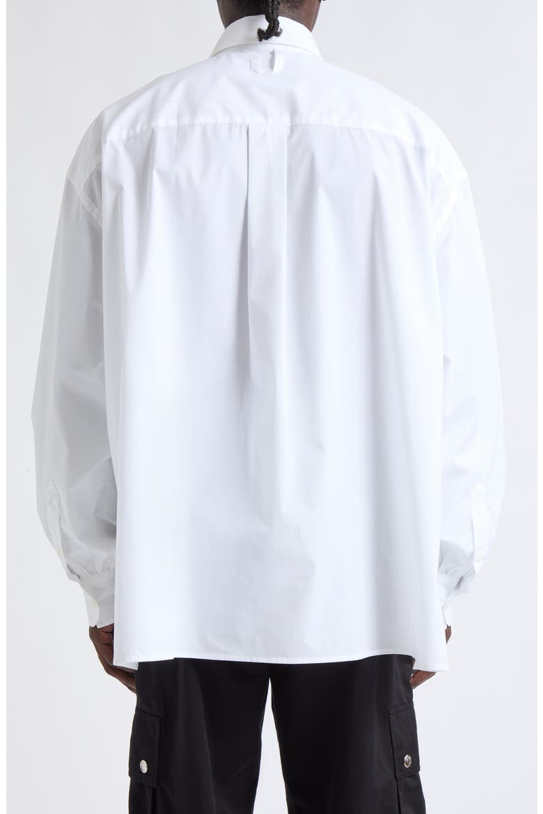La Chemise Poisson Stretch Cotton Poplin Shirt, Alternate, color, WHITE