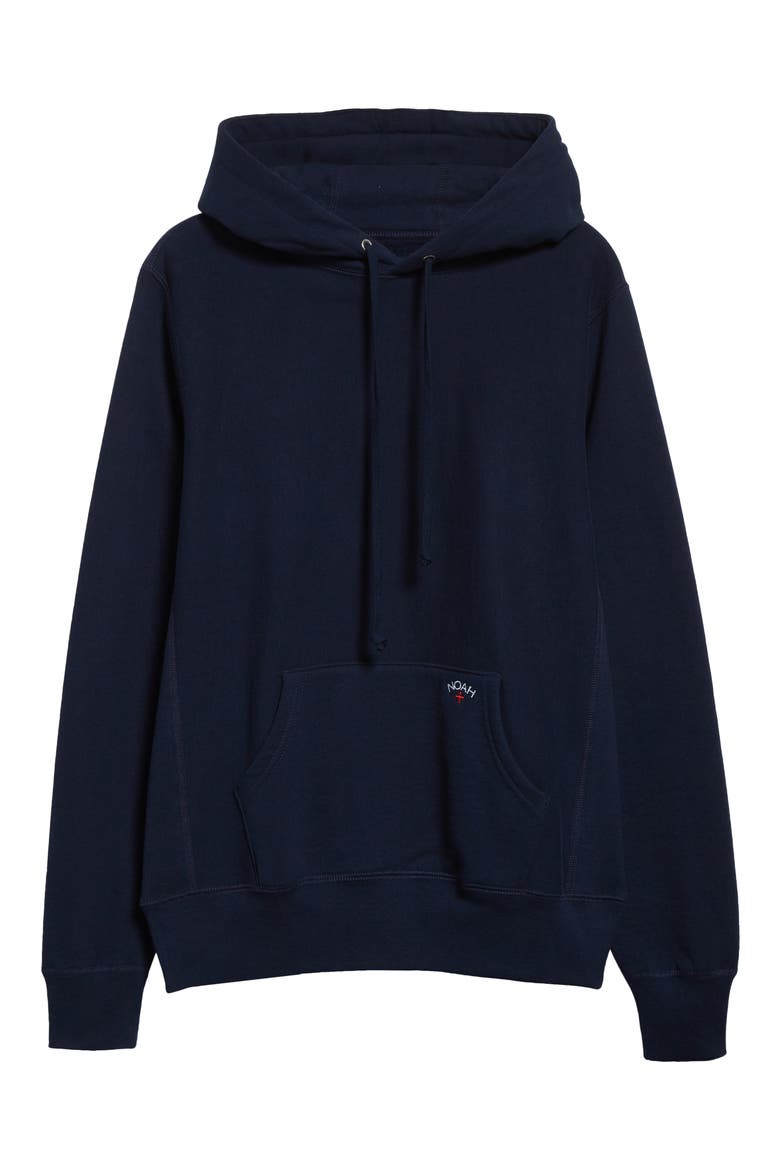 Classic Cotton Hoodie, Alternate, color, NAVY