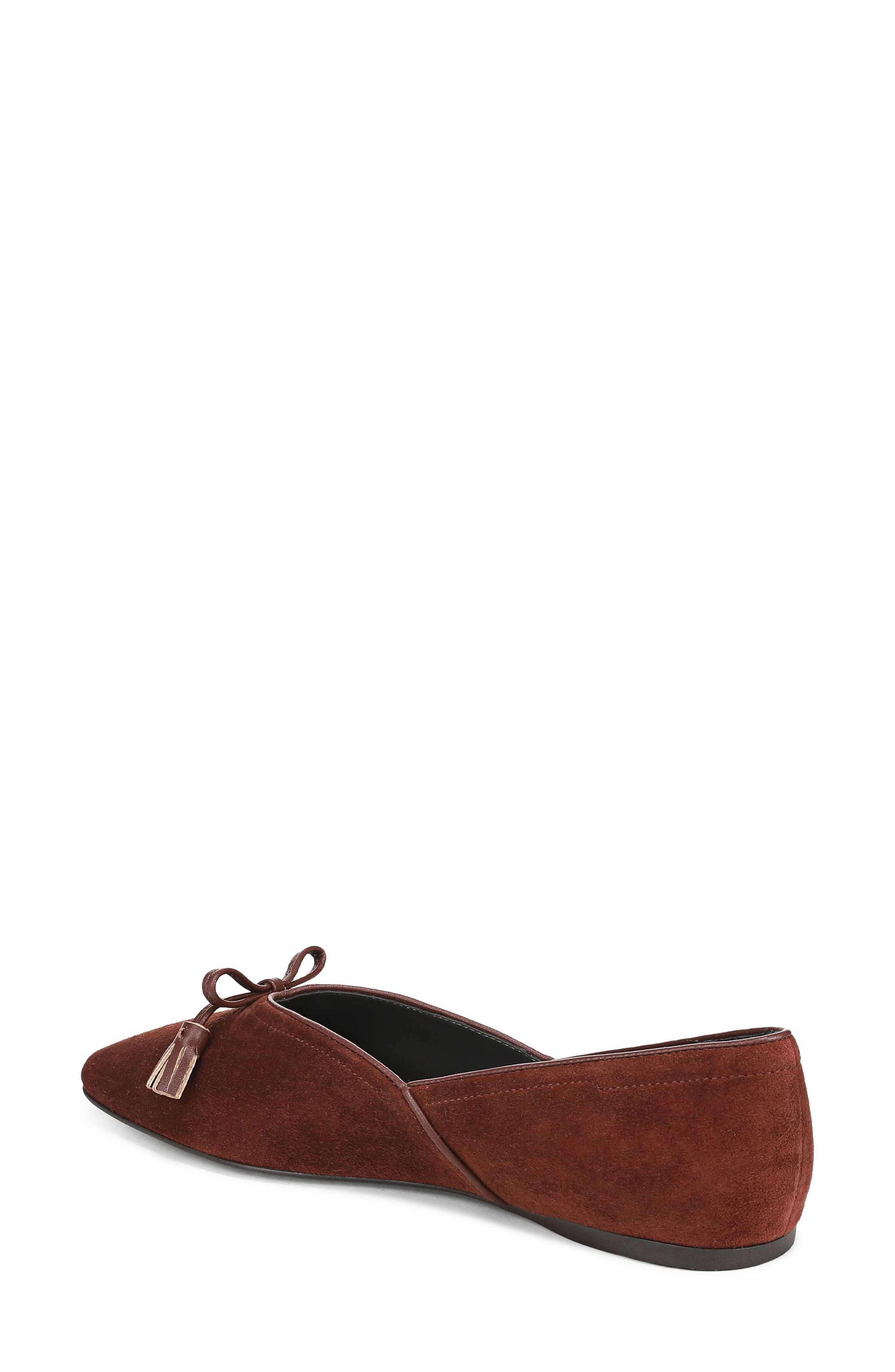 Adabow Square Toe Flat, Alternate, color, RED