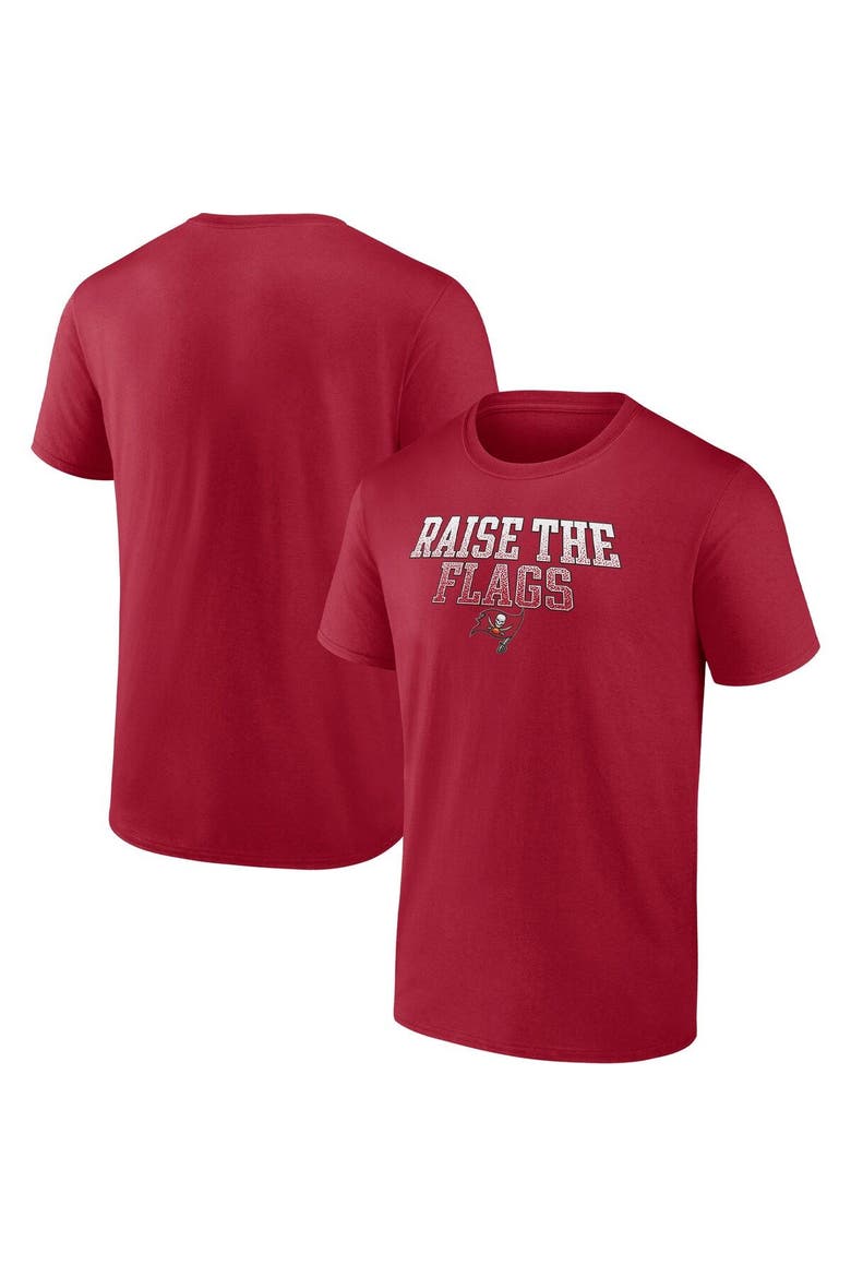 Men's Fanatics Branded Red Tampa Bay Buccaneers Heavy Hitter T-Shirt, Main, color, Red