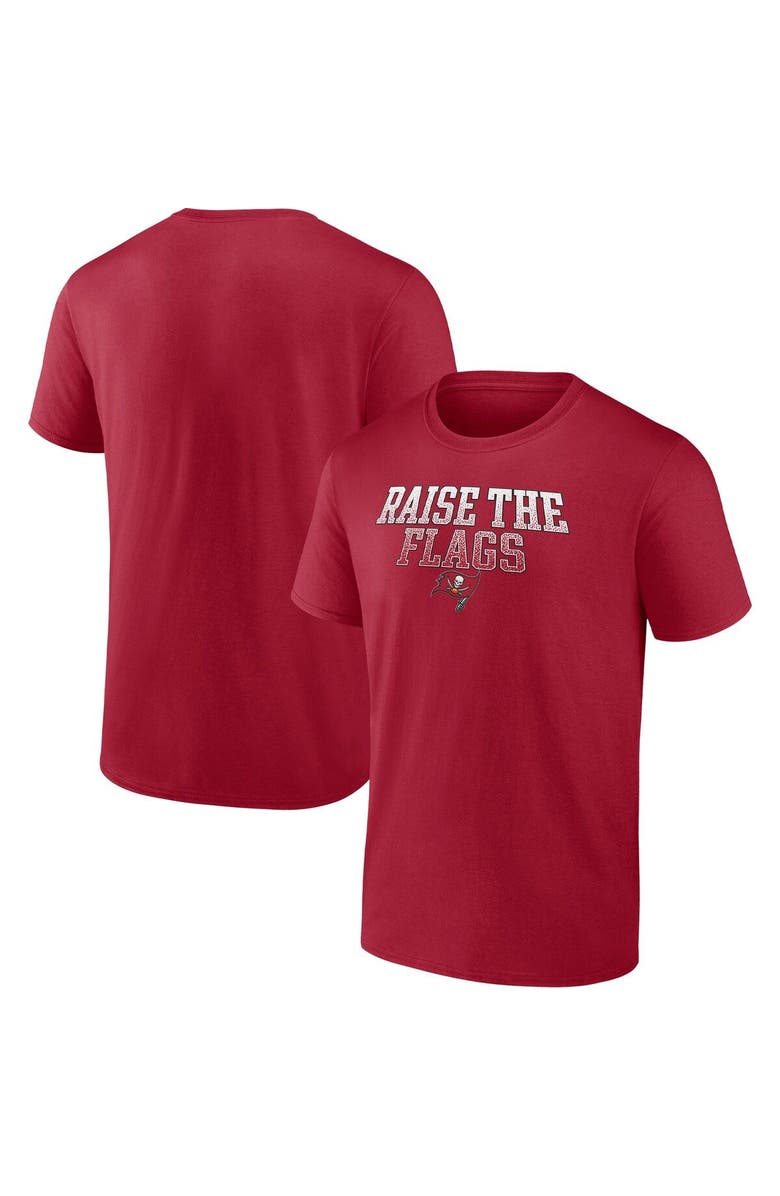 FANATICS Men's Fanatics Branded Red Tampa Bay Buccaneers Heavy Hitter T-Shirt, Main, color, Red
