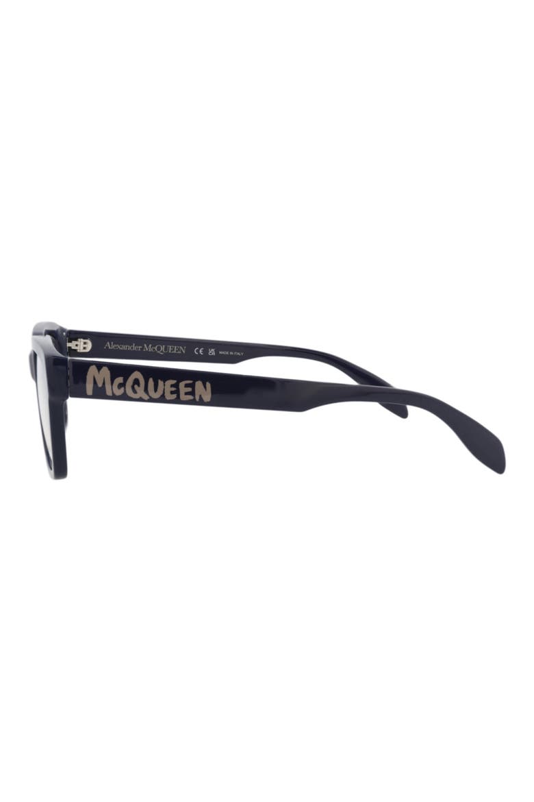 54mm Rectangular Optical Glasses, Alternate, color, BLUE BLUE TRANSPARENT