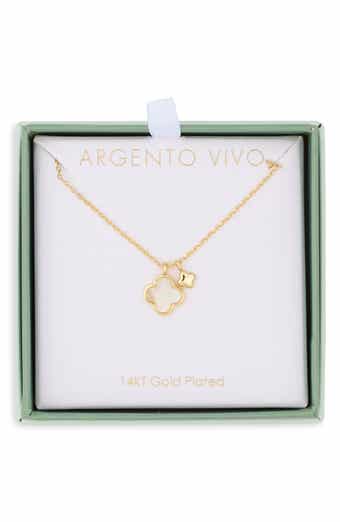Mother of Pearl Clover Duo Necklace