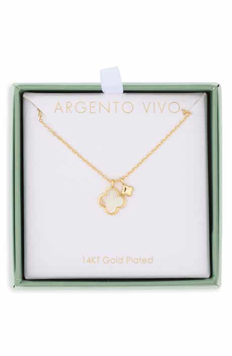 Mother of Pearl Clover Duo Necklace