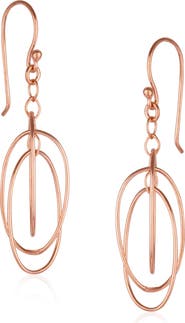 Spero London Nested Loop 3D Drop Earring in Sterling Silver