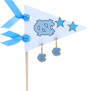 Color Shout University Of North Carolina Pennant Pair Earring Set