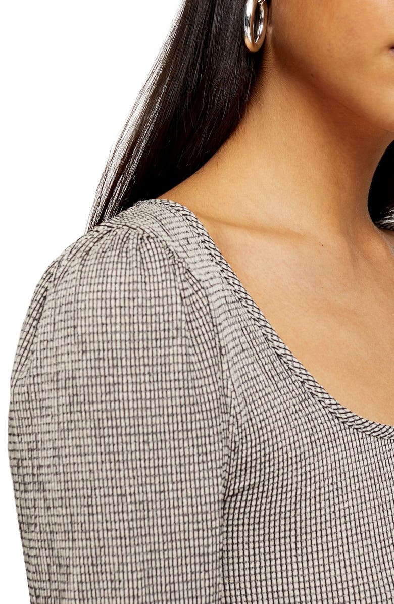 Topshop Square Neck Crop Top, Alternate, color, 