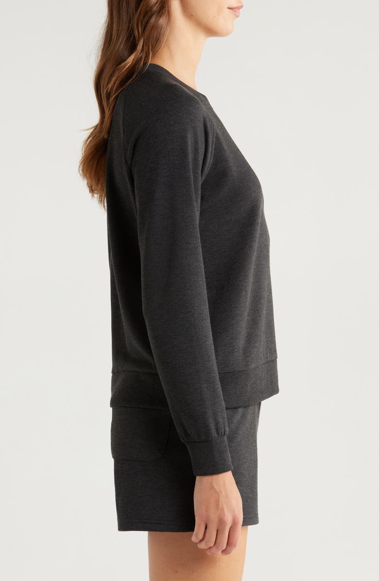 Free Fly Lightweight Fleece Sweatshirt, Alternate, color, Heather Black