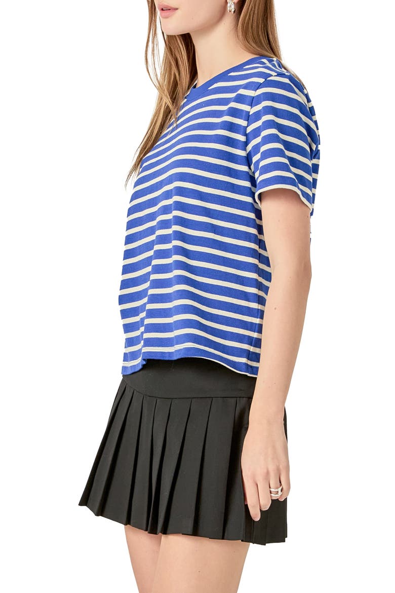 Stripe T-Shirt, Alternate, color, NAVY