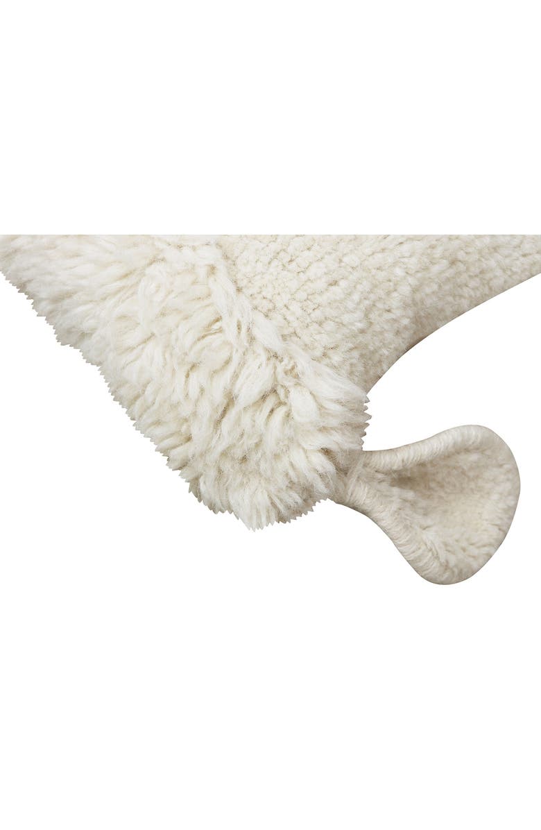 Lorena Canals Washable Wool Sheep Cushion, Alternate, color, Sheep White