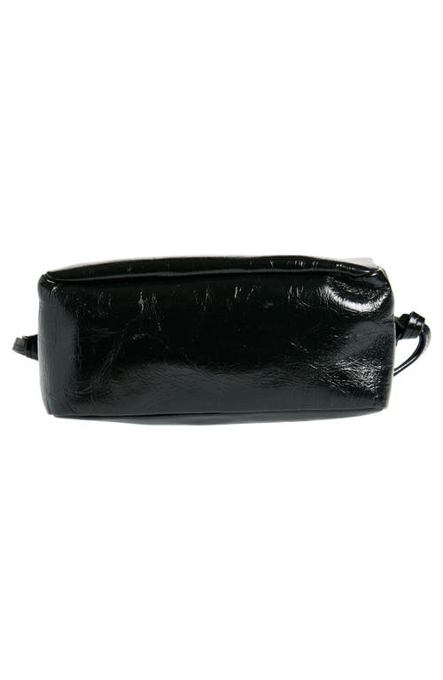 Isabel Marant Wardy Crinkle Leather Camera Bag In Black