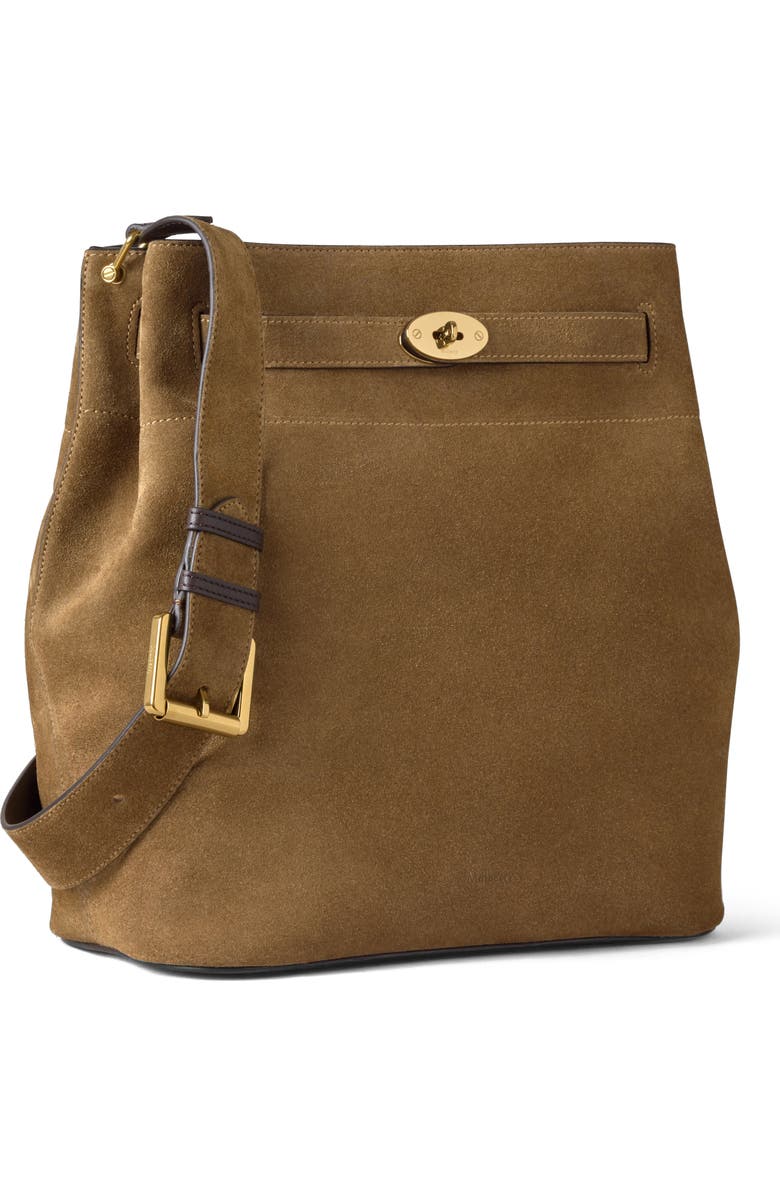 Mulberry Large Islington Bucket Suede, Alternate, color,