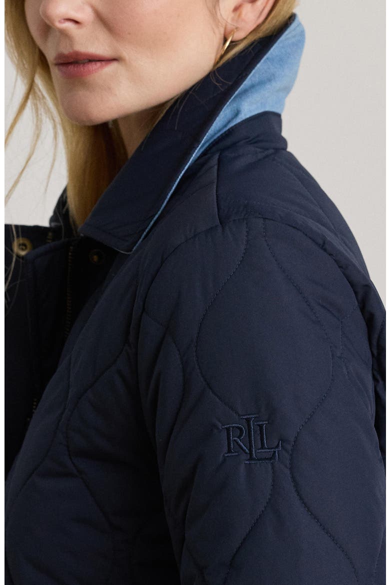 Onion Quilted Jacket, Alternate, color, DARK NAVY