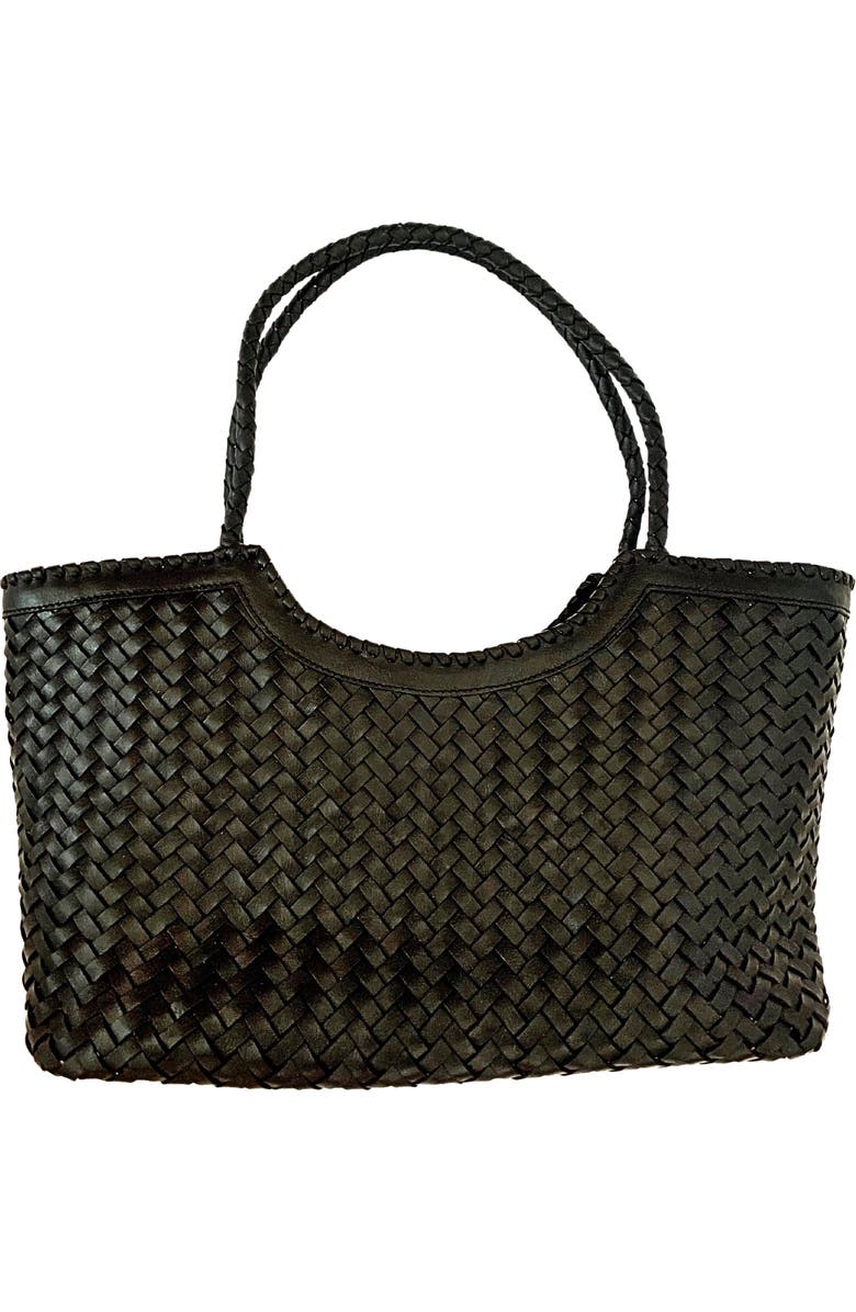 PINK HALEY Jolene Handwoven Leather Tote, Main, color,