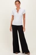 PinkBlush Fold Over Waist Wide Leg Lounge Pants