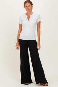 PinkBlush Fold Over Waist Wide Leg Lounge Pants