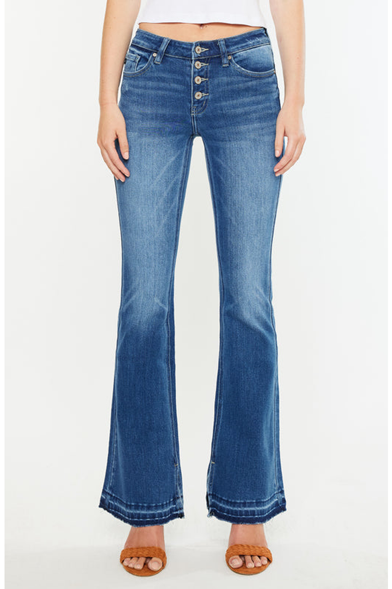 Lurice Mid Rise Flare Jeans, Main, color, Medium Wash