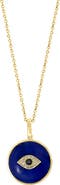 EFFY Diamond & Lapiz Lazuli Evil Eye Pendant
