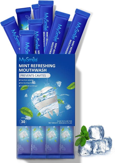 Travel-Friendly Alcohol-Free Mouthwash in Fresh Mint