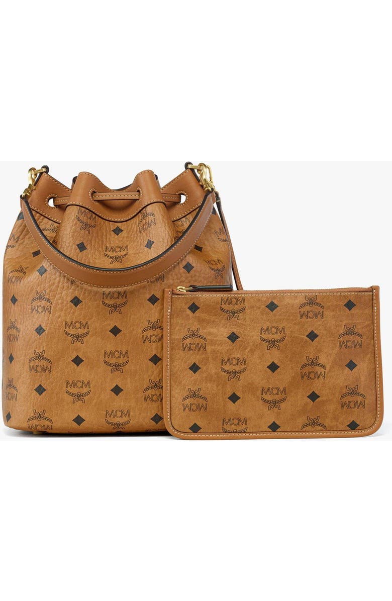 MCM Dessau Drawstring Bag in Visetos, Alternate, color,