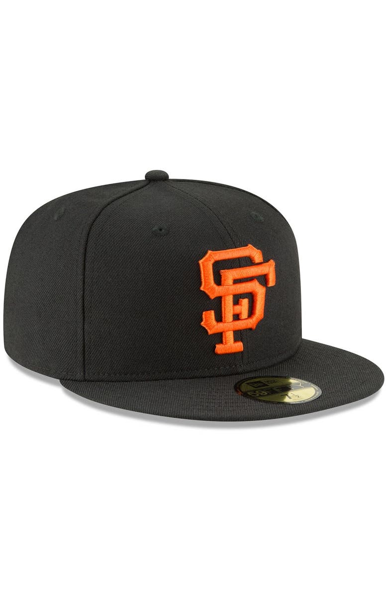 New Era Men's New Era Black San Francisco Giants Cooperstown Collection Wool 59FIFTY Fitted Hat, Alternate, color, Black