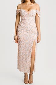 Popilush Sculpting Floral Midi Dress