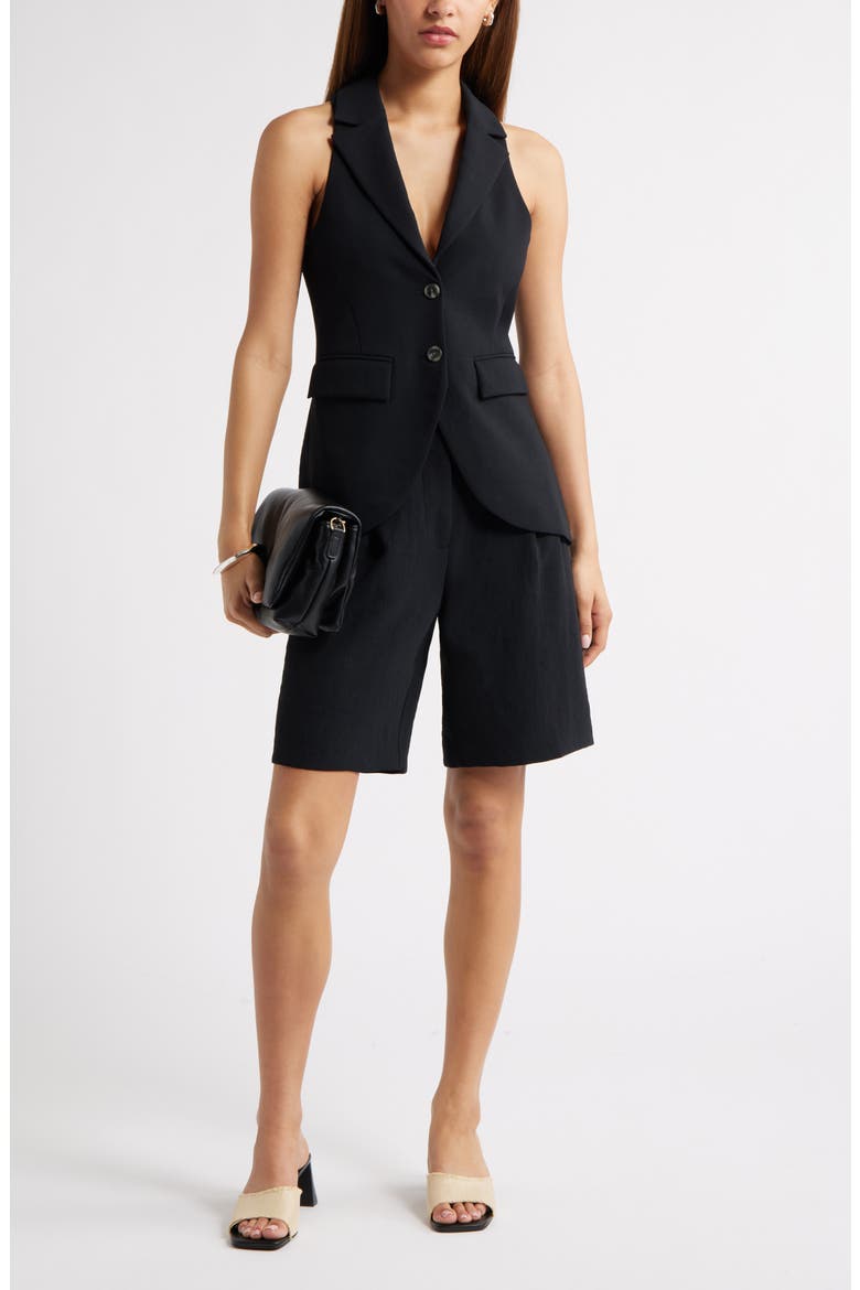 The Curator Notched Lapel Vest, Alternate, color, BLACK