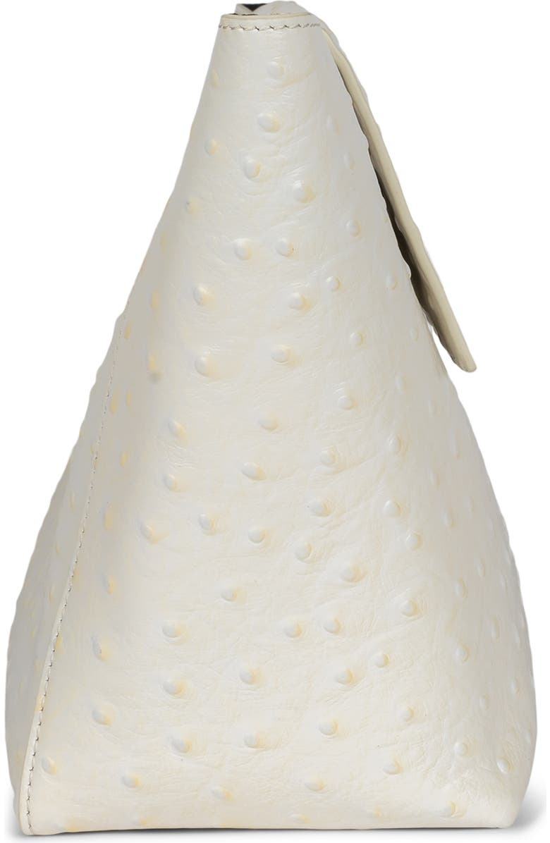 Jeffrey Campbell Toolbox Leather Clutch, Alternate, color, White Ostrich