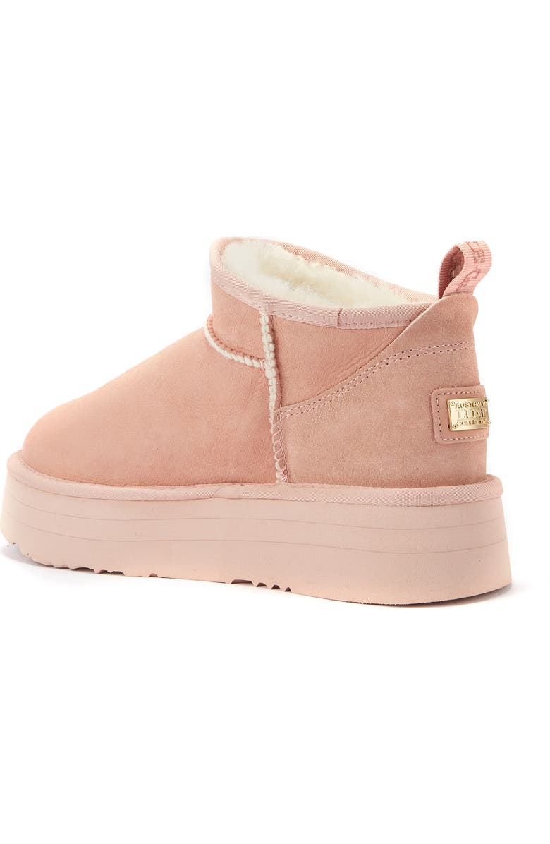 Australia Luxe Collective Cosy Genuine Shearling Platform Bootie, Alternate, color, Rose