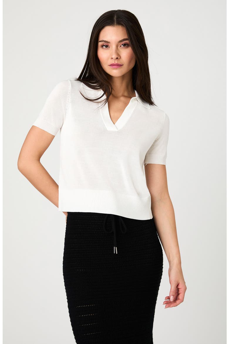 Sergio Short Sleeve Polo Sweater, Alternate, color, 10-SUMMER WHITE