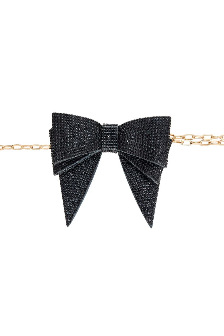 Bow Chain Belt, Alternate, color, Champagne Jet