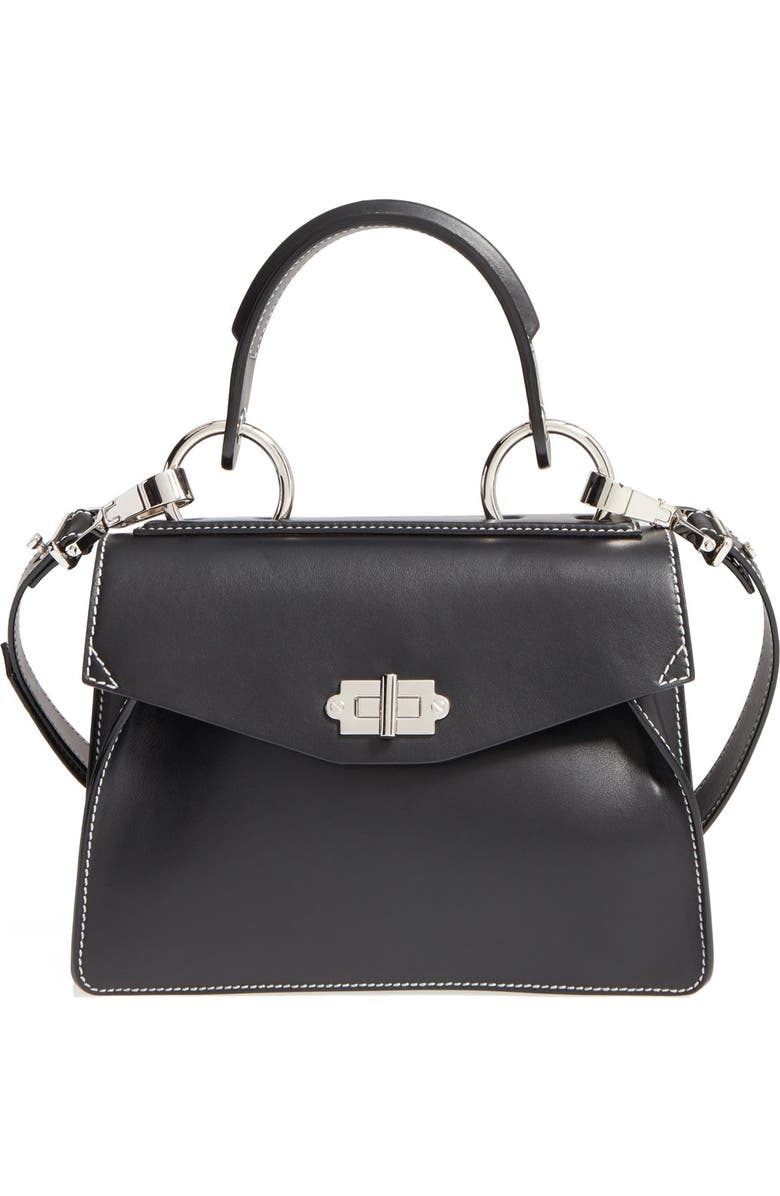 Proenza Schouler 'Small Hava' Top Handle Calfskin Leather Satchel, Main, color,