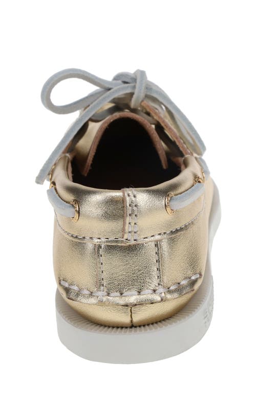 Sperry Kids' Authentic Original 2-eye Metallic Boat Shoe