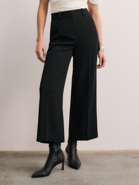 Clever Crepe Adelaide Cropped Trousers