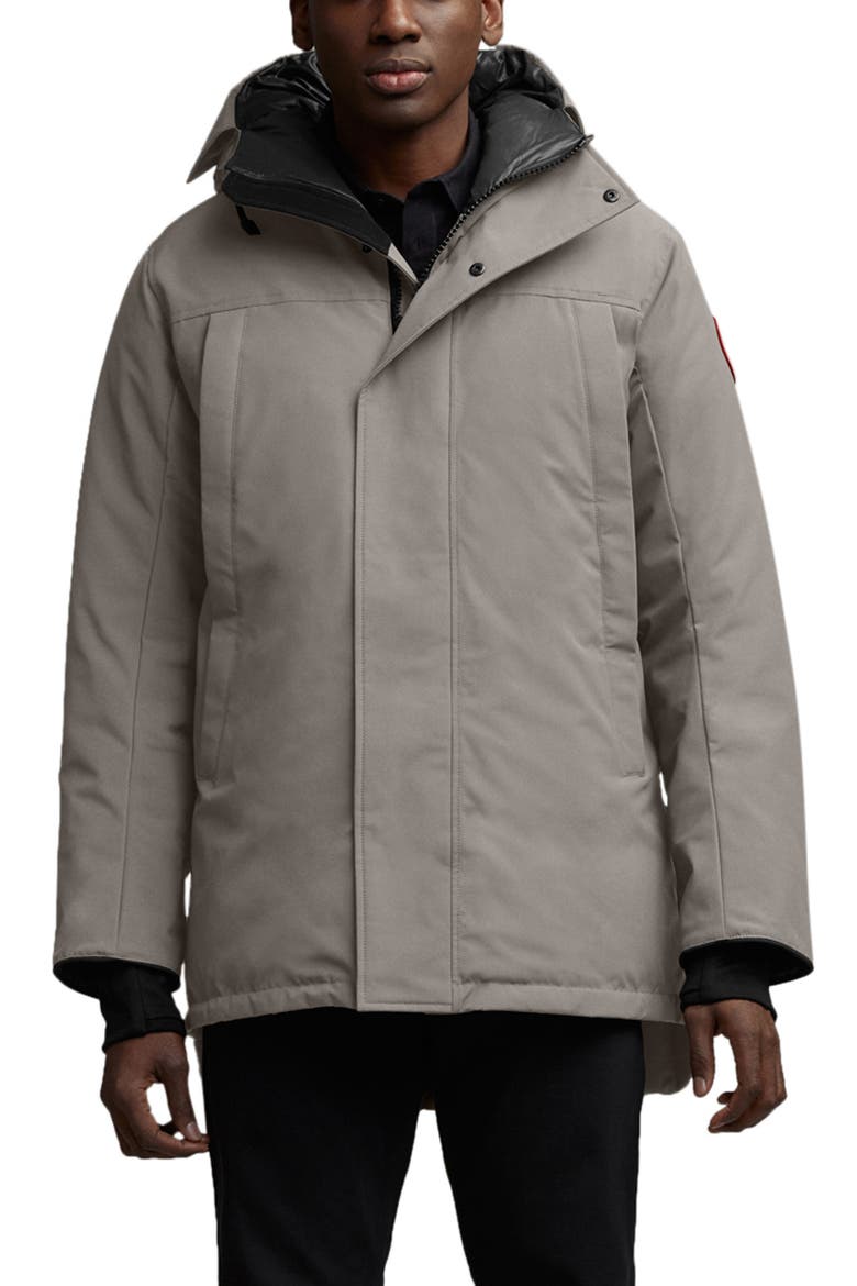 Sanford 625 Fill Power Down Hooded Parka, Main, color, LIMESTONE