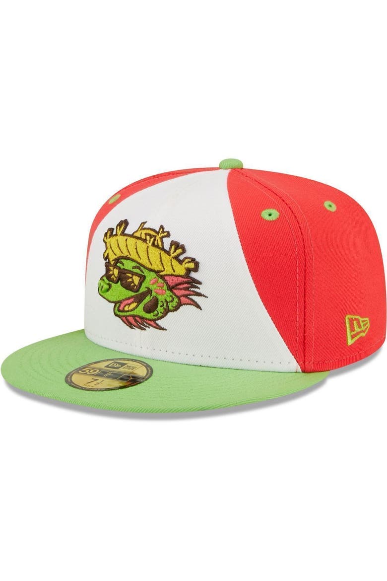 Men's New Era White/Green Playeros de Harrisburg Copa De La Diversion 59FIFTY Fitted Hat, Alternate, color, White