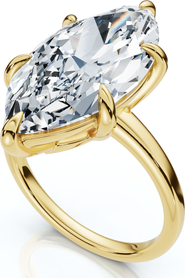 Bliss Diamond Certified 5Ct Kelly Marquise Solitaire Engagement Ring 14k Gold or Pt Lab Grown