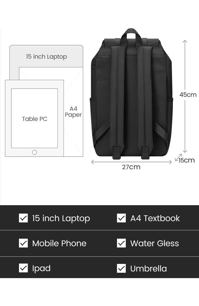 MaH Cinch Backpack, Alternate, color, Black