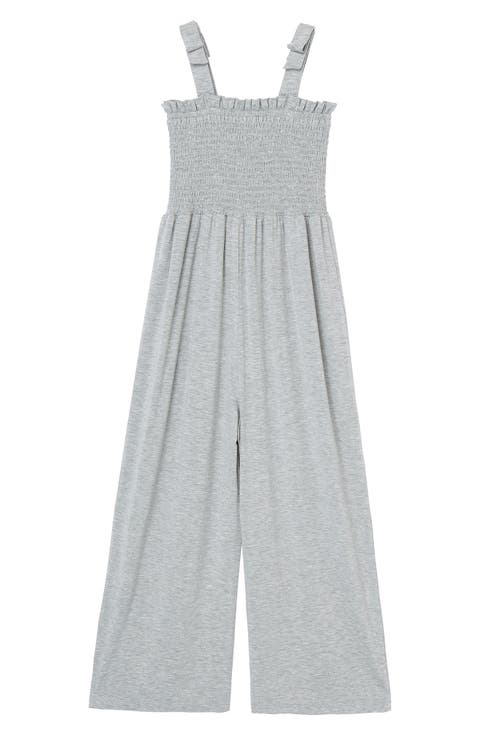 Kids' Smocked Wide Leg Jumpsuit