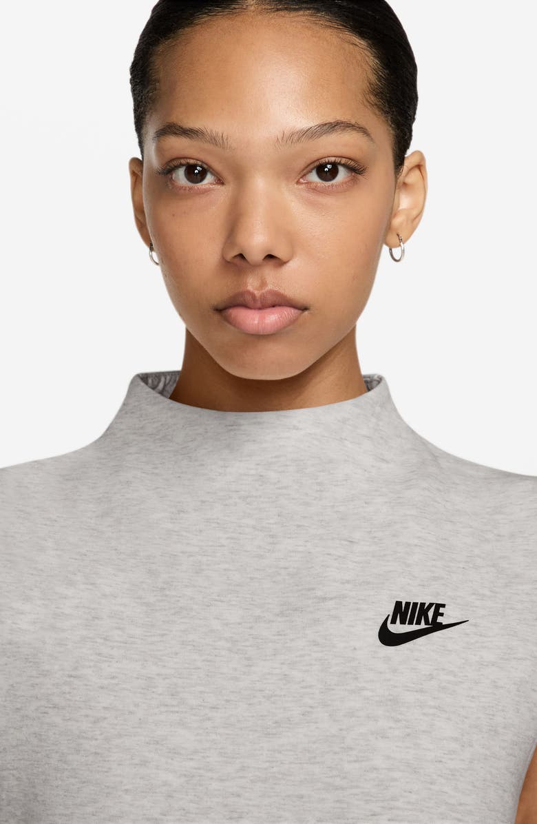 Nike Tech Fleece Sleeveless Maxi Dress, Alternate, color, Light Grey/ Htr/ Black