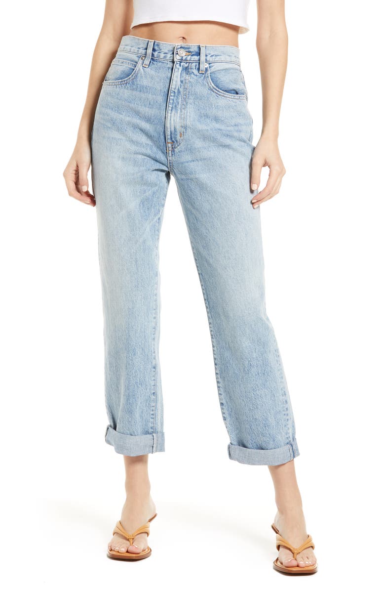 SLVRLAKE Dakota High Waist Relaxed Boyfriend Jeans, Main, color, 
