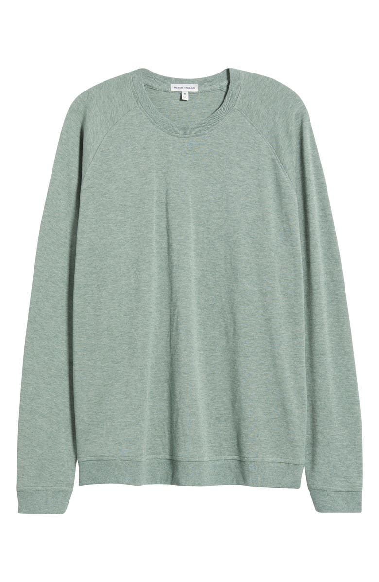 Peter Millar Crown Comfort Piqué Sweatshirt, Alternate, color, Basil