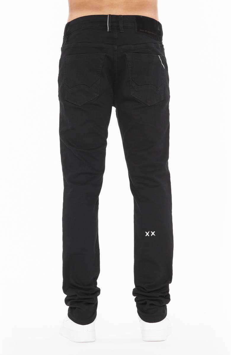 Cult of Individuality Rocker Long Slim Fit Jeans, Alternate, color, Black