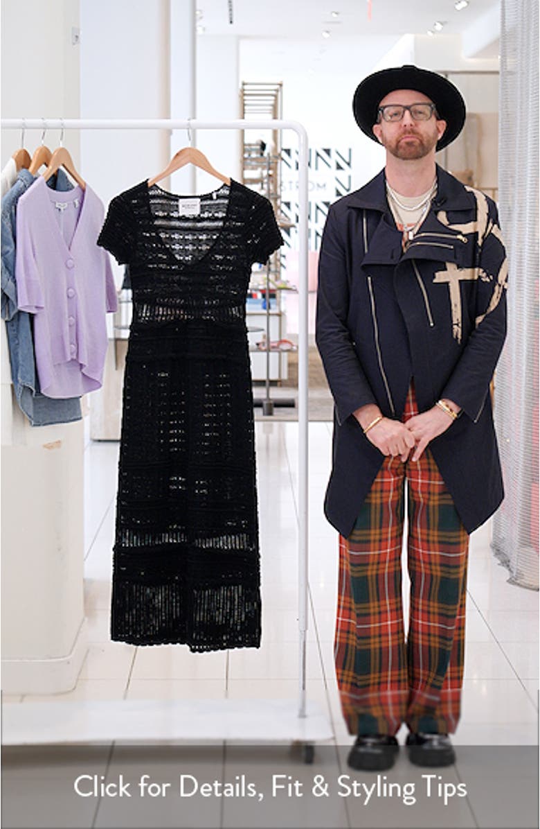 Aurore Open Stitch Sweater Dress, sales video thumbnail