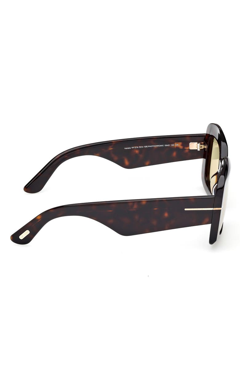 TOM FORD 83mm Square Sunglasses, Alternate, color, Dark Havana / Brown