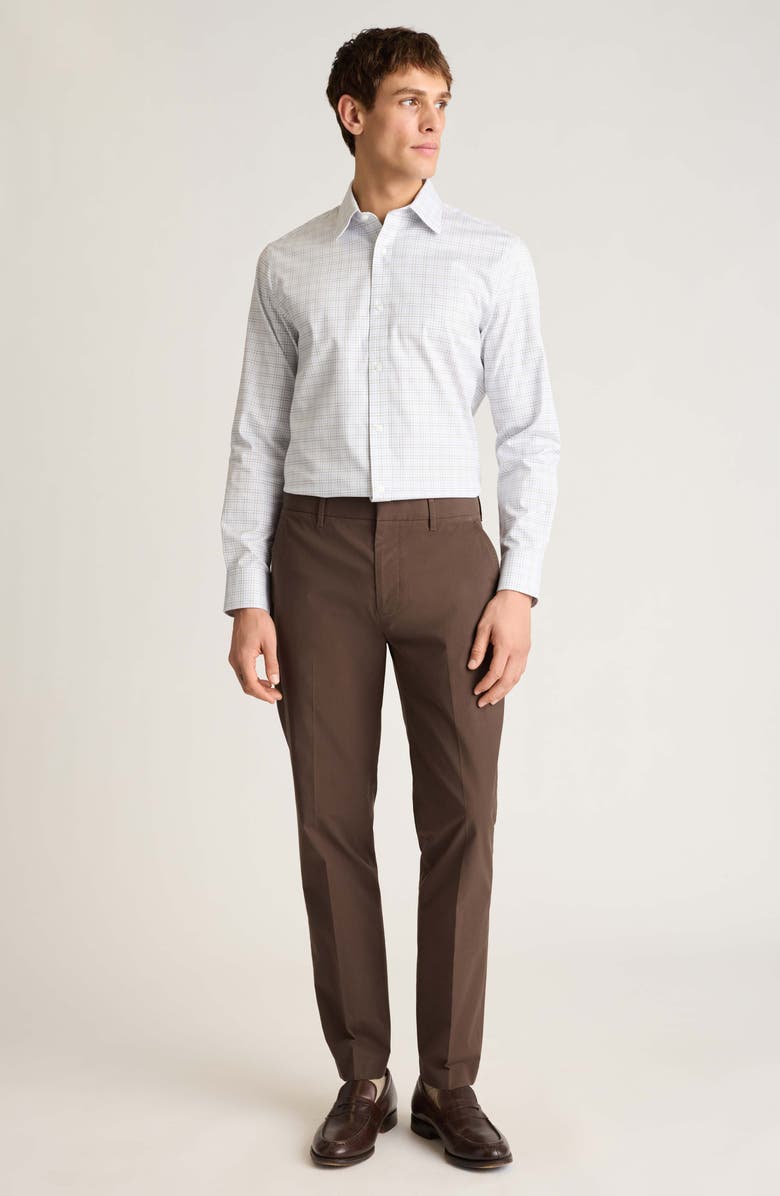 Bonobos Weekday Warrior Slim Fit Glen Check Dress Pants, Alternate, color, Tuesday Brown Glen Check