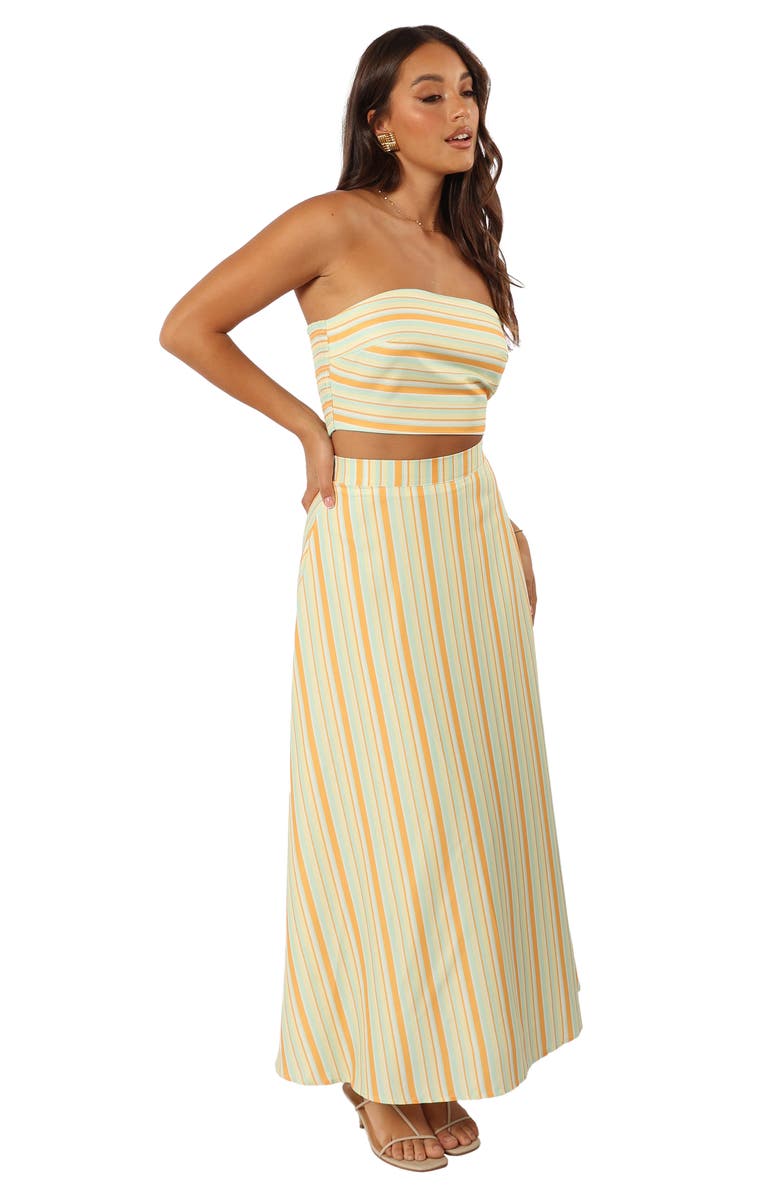Petal & Pup Serafina Stripe Strapless Two-Piece Sundress, Alternate, color, 
