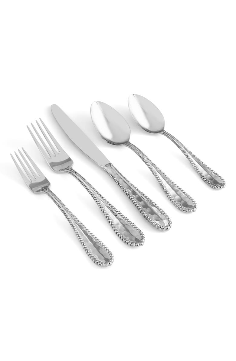 Michael Aram Molten 5-Piece Flatware Set, Alternate, color, Silver