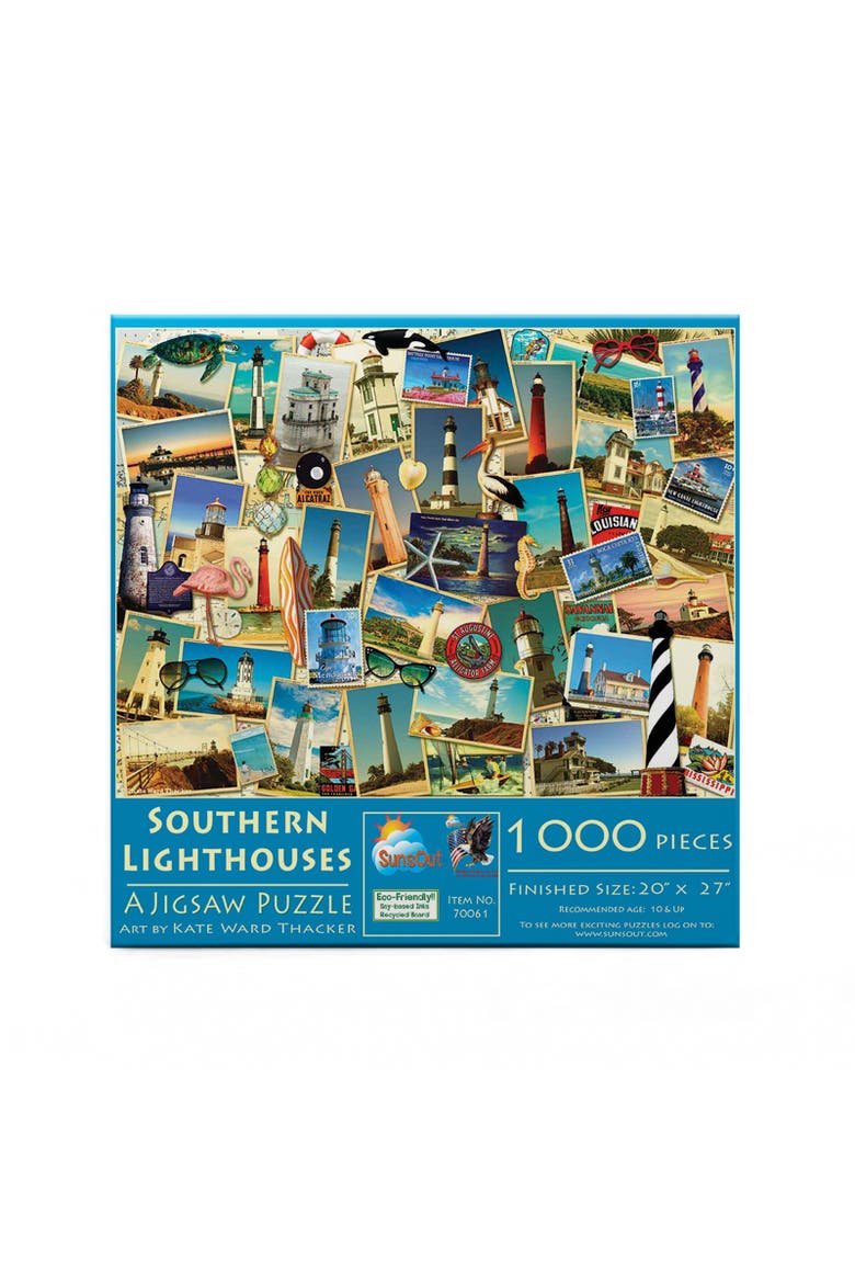 Southern Lighthouses 1000 piece Jigsaw Puzzle for Adults, Alternate, color, Multicolor