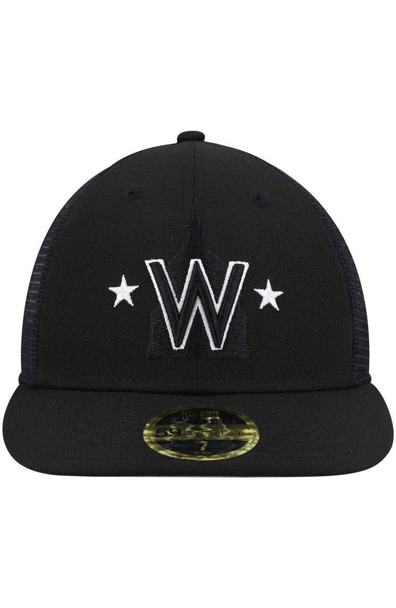 New Era Men's New Era Black Washington Nationals 2023 Batting Practice Low Profile 59FIFTY Fitted Hat, Alternate, color,